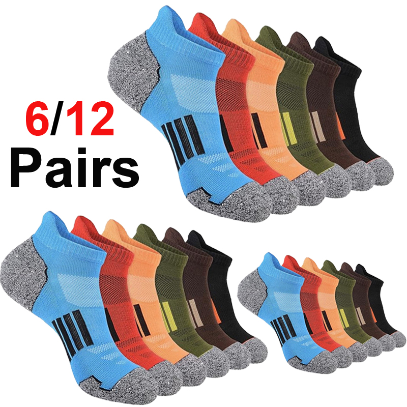 Ankle Sock Low Cut - 6/12 Par Męskich Wielokolorowych Skarpetek do