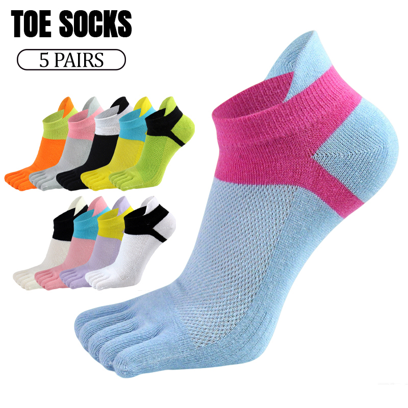 Toe Sock Split - 5 par damskich skarpetek z oddzielnymi