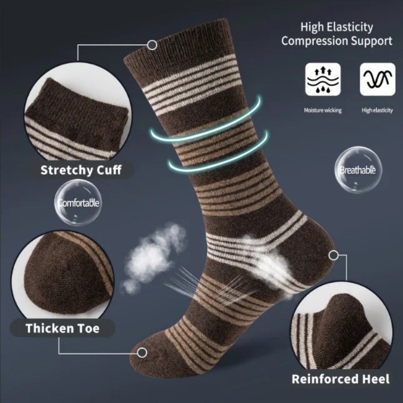 6 par skarpet męskich w stylu  – Dress Sock Men recenzja i cena
