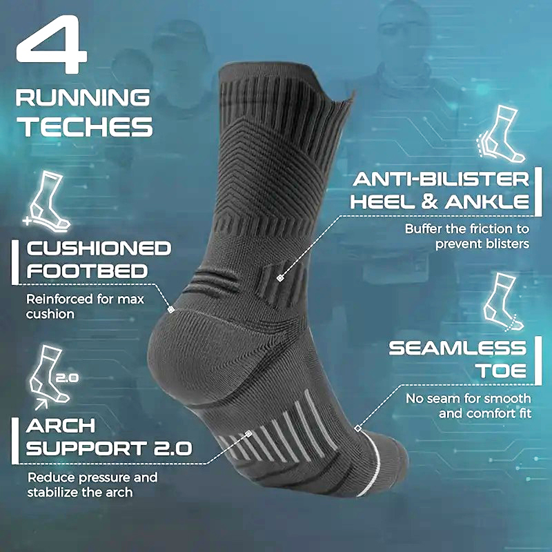 1/5 Para Męskich Skarpet Sport – Athletic Sock Cushion recenzja i cena
